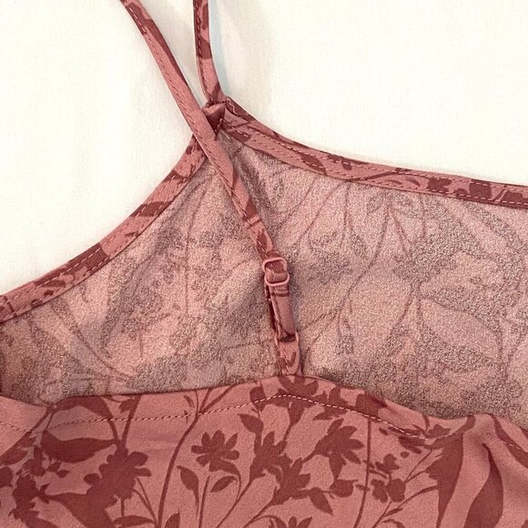 A New Day pink floral midi slip dress Women's Extra Small festival boho feminine - Picture 6 of 8